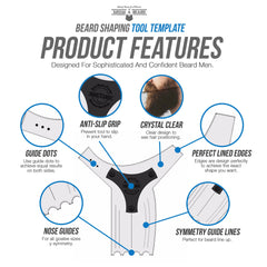 GROW ALPHA BEARD integrated beard comb for grooming