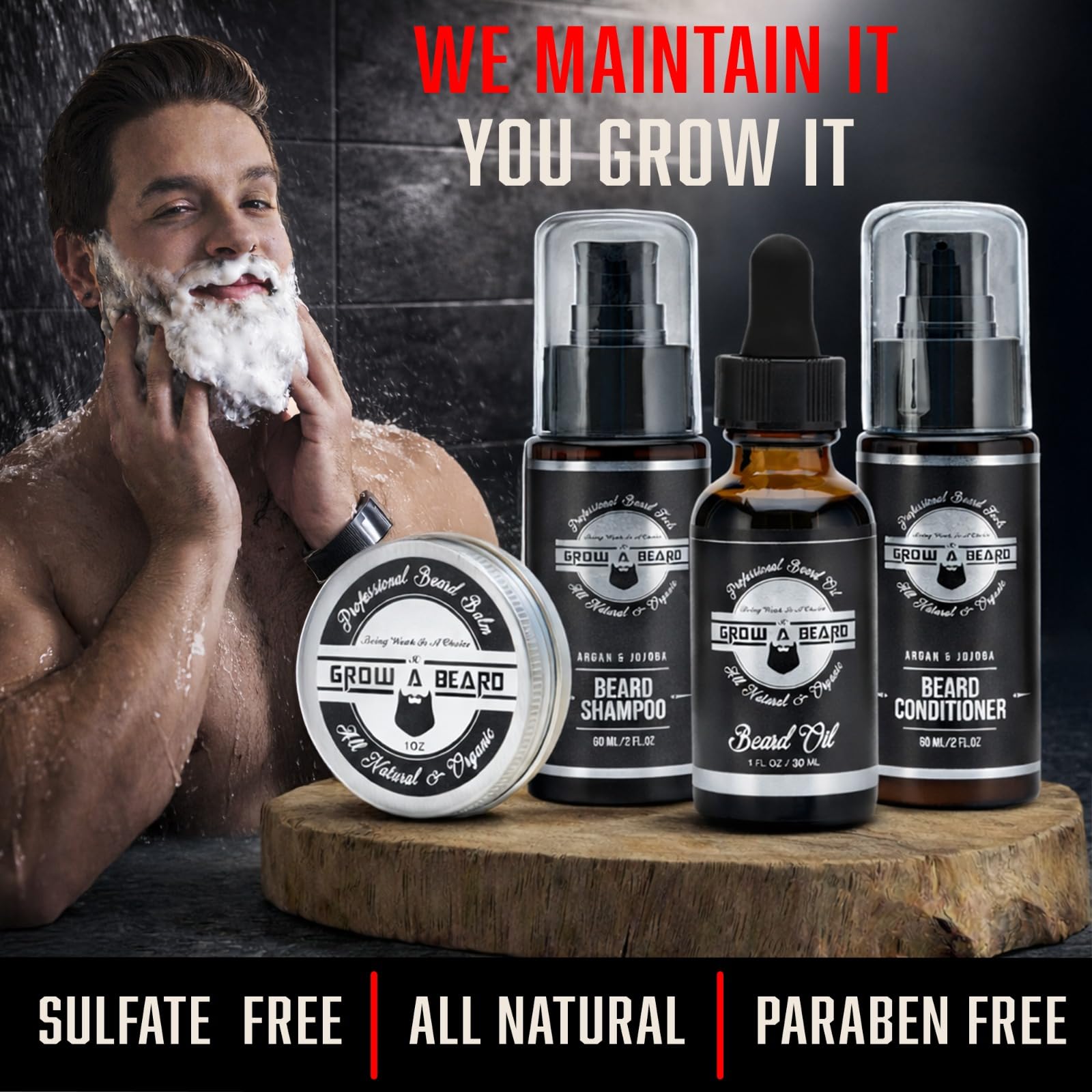 Unscented Grow Alpha Beard growth oil for conditioning
