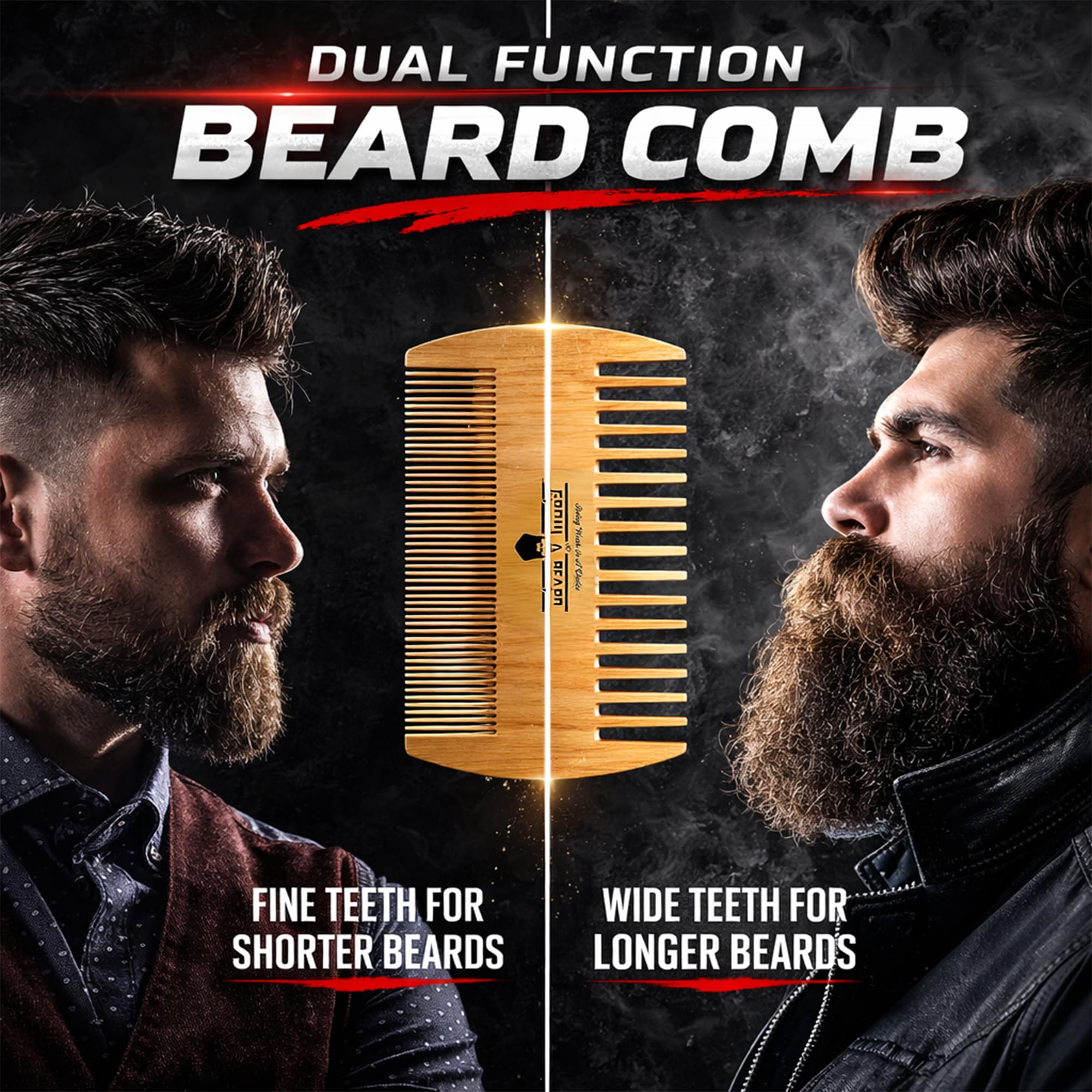 Grow Alpha double-sided comb for easy detangling