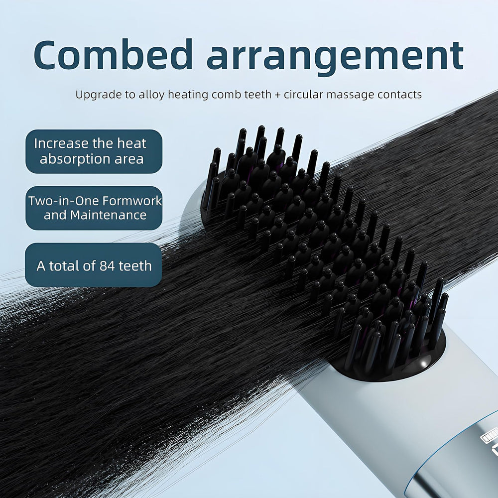 Growalleter Go Brush Pro dual-tooth comb for smooth straightening