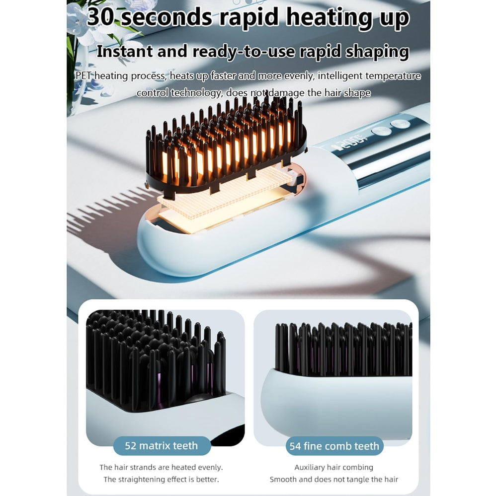 Growalleter Go Brush Pro 2500mAh USB-C rechargeable for cordless styling