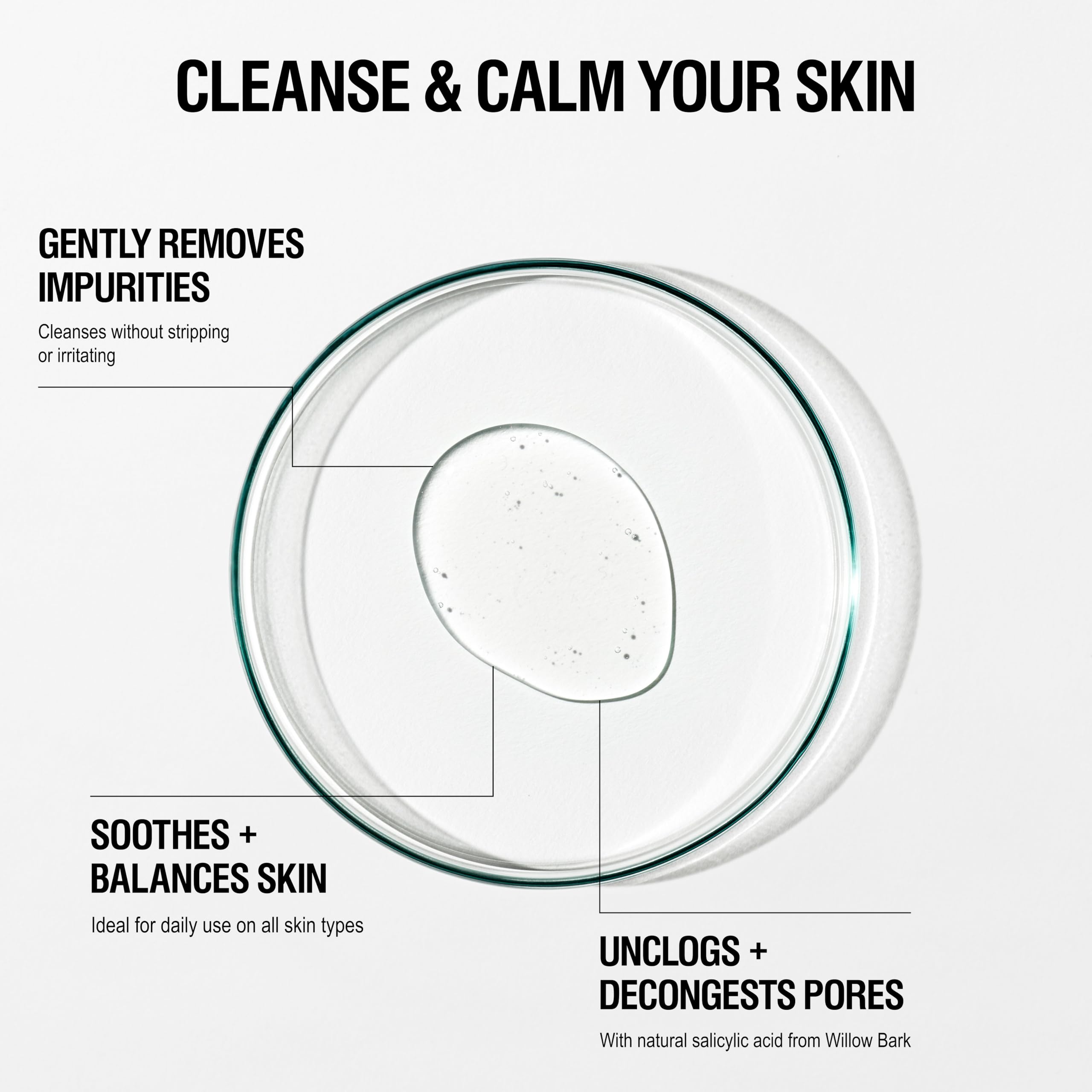 Close-up of gel texture for Grown Alchemist Gentle Gel Facial Cleanser