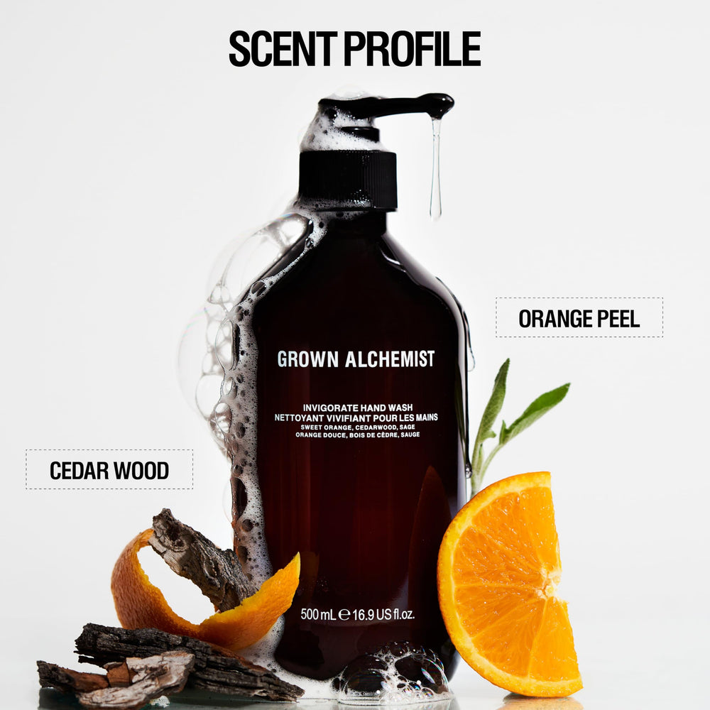 Ingredients visual emphasizes Aloe and essential oils for soothing scent