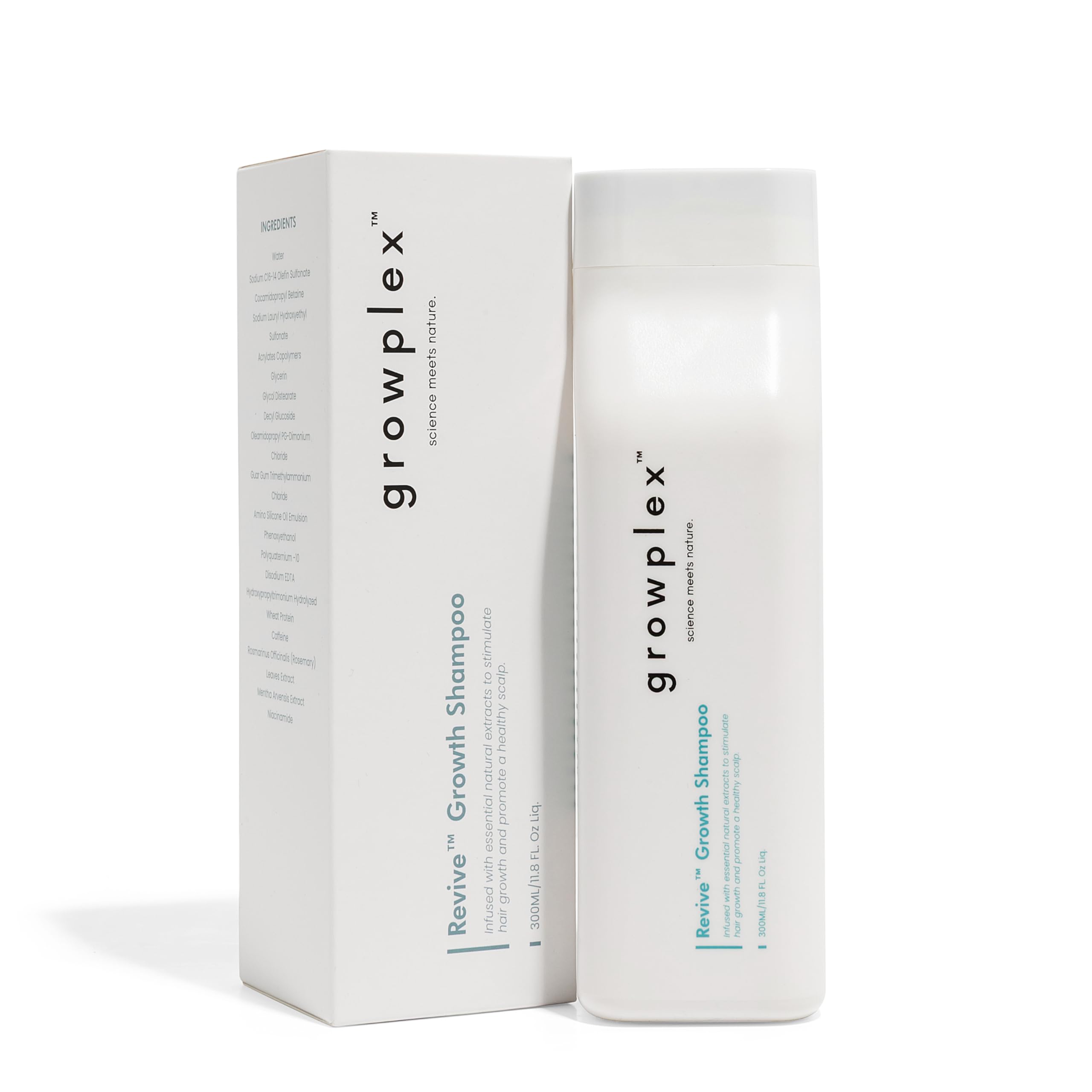 Growplex Revive bottle on shelf signaling daily scalp refreshment.