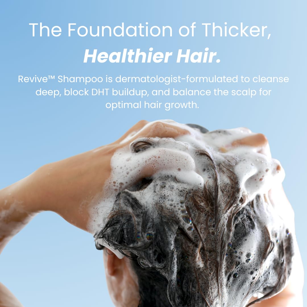 Growplex Revive sulfate-free label indicates gentle daily care.