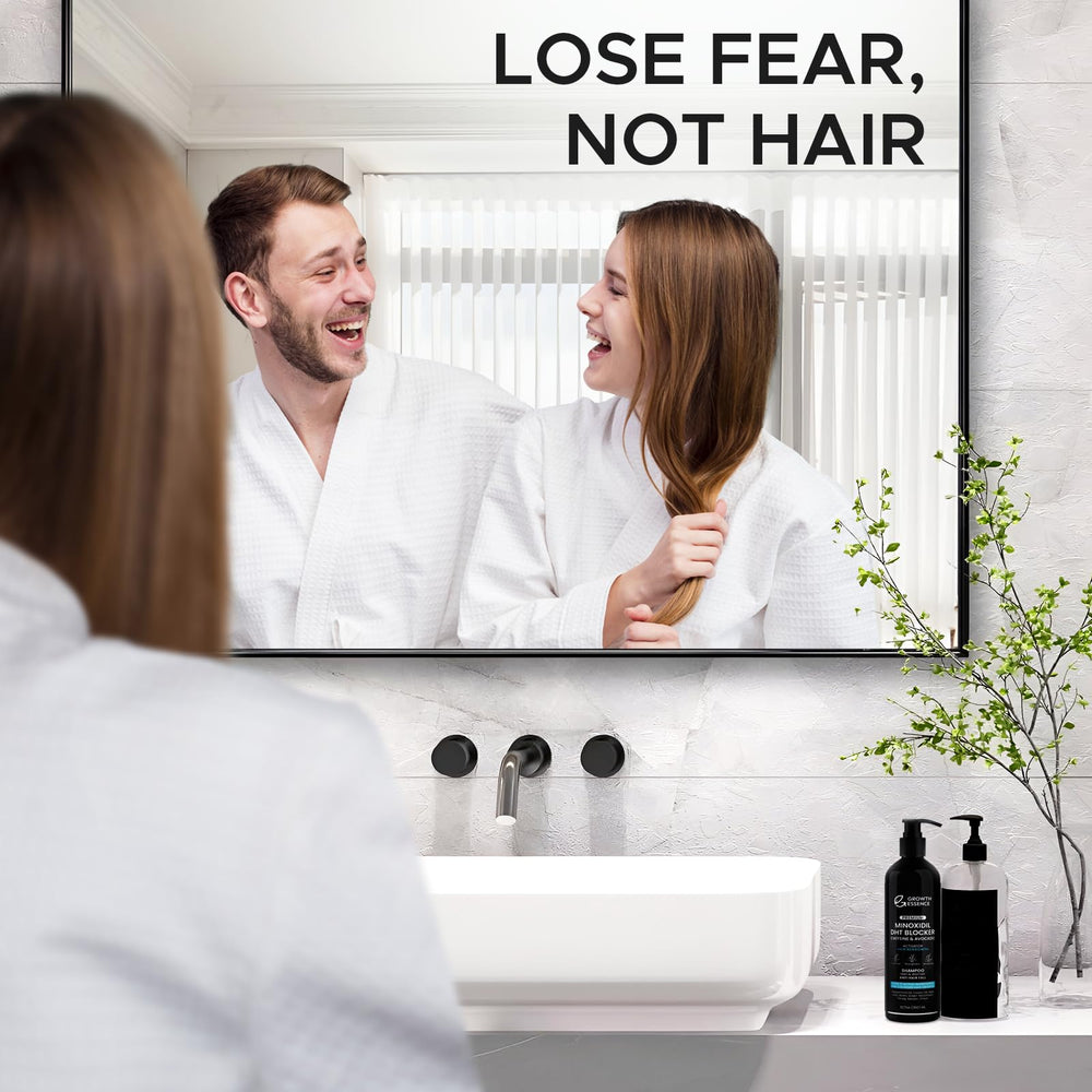 Growth Essence Minoxidil Shampoo with green tea and rosemary aroma