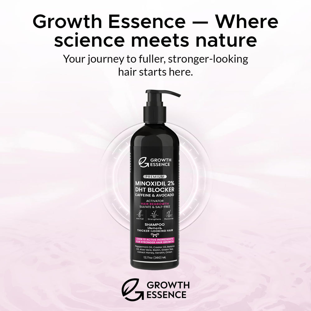 Growth Essence pump close-up shows easy application.