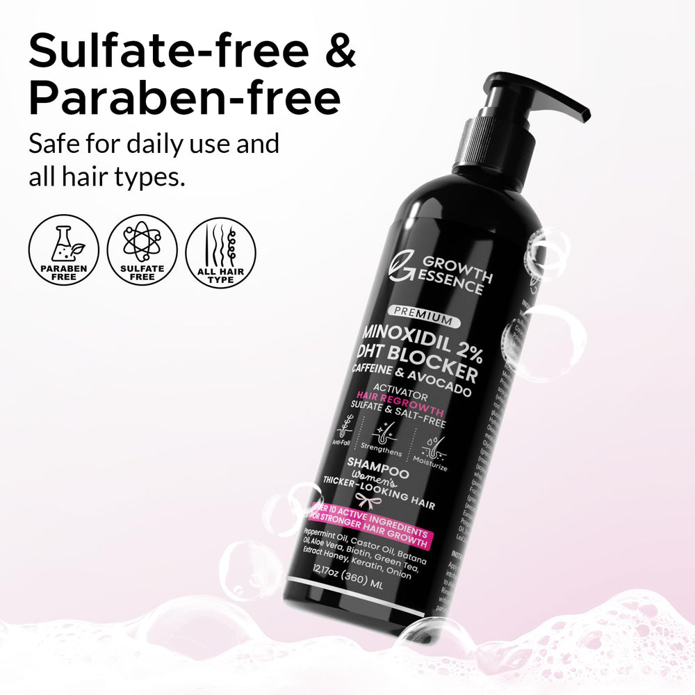 Growth Essence Shine and Smoothness for manageability and glow.
