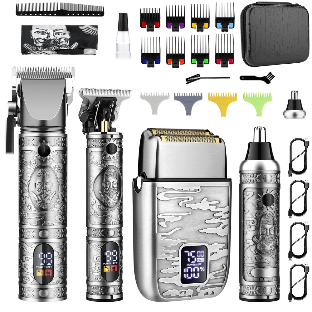 GSKY professional hair clippers front-angle view for precise at-home haircuts.