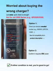 Gsojaru 5V USB charger for Philips Norelco X3052 provides reliable grooming power.