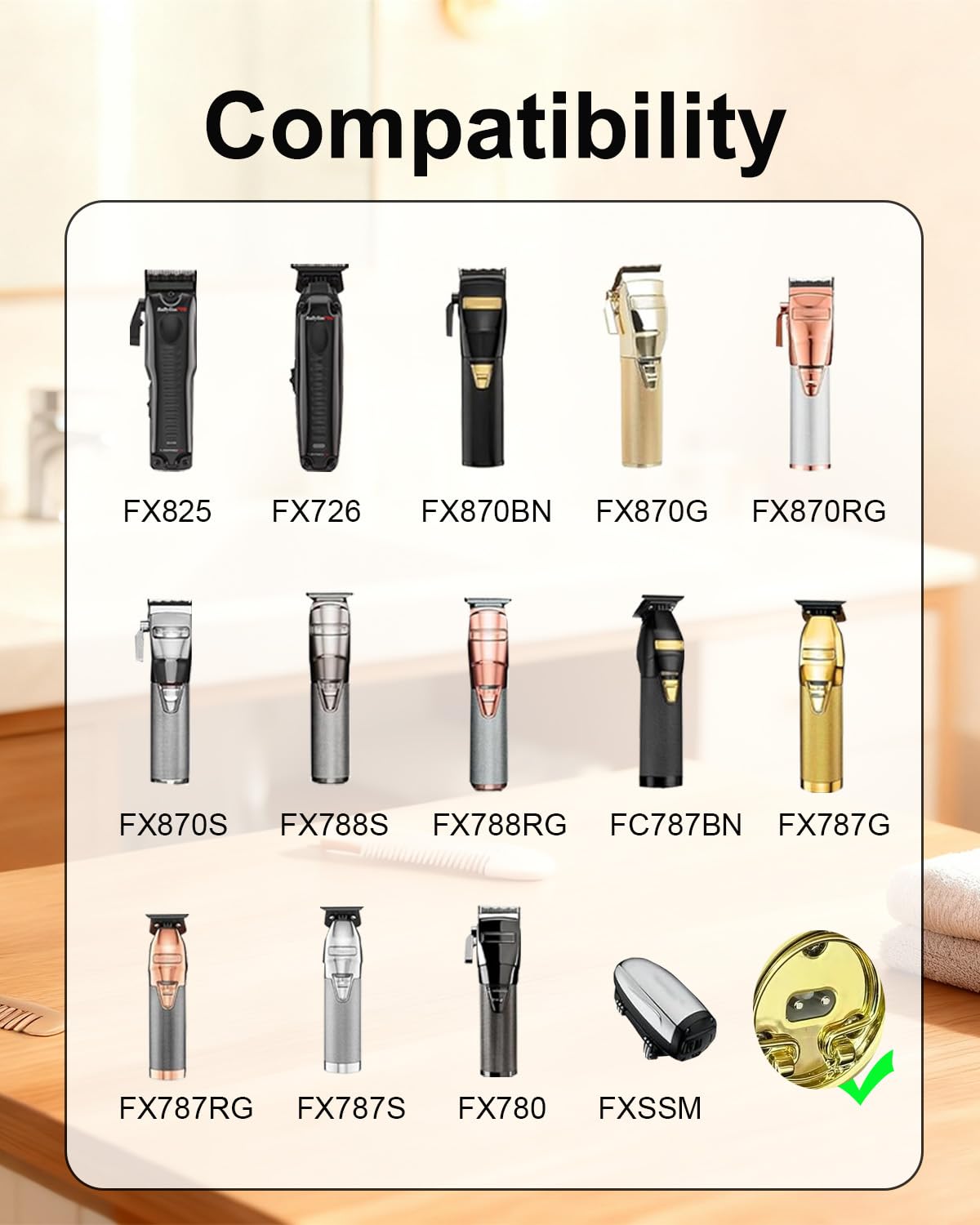 Gsojaru BaByliss Pro FX787 charger compatibility for professionals