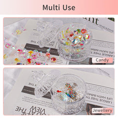 Gsteng crystal-clear powder jar with vintage look on vanity