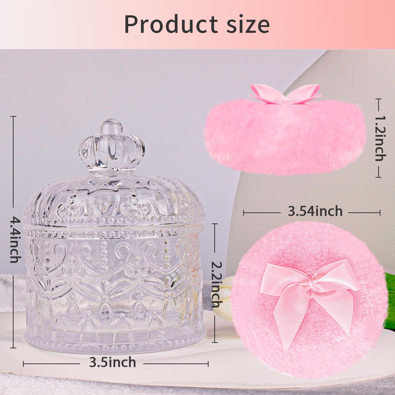 Gsteng soft velvet powder puff close-up highlighting gentle touch
