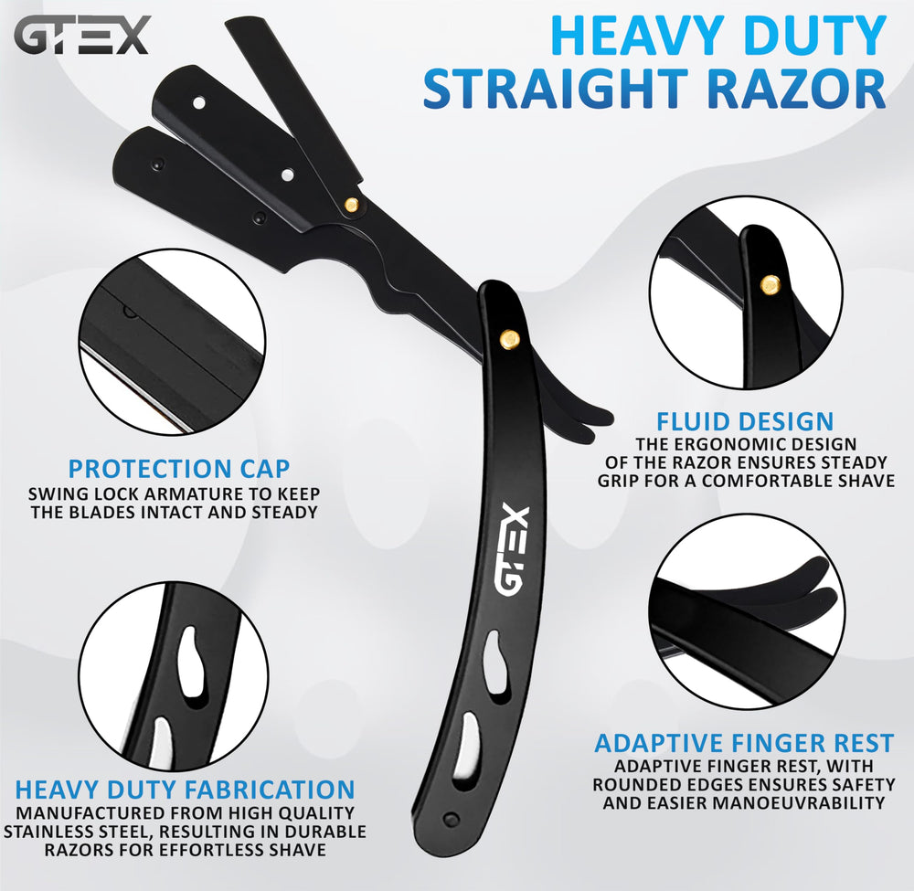 GTEX platinum-coated blades deliver durable, smooth cutting for daily grooming.