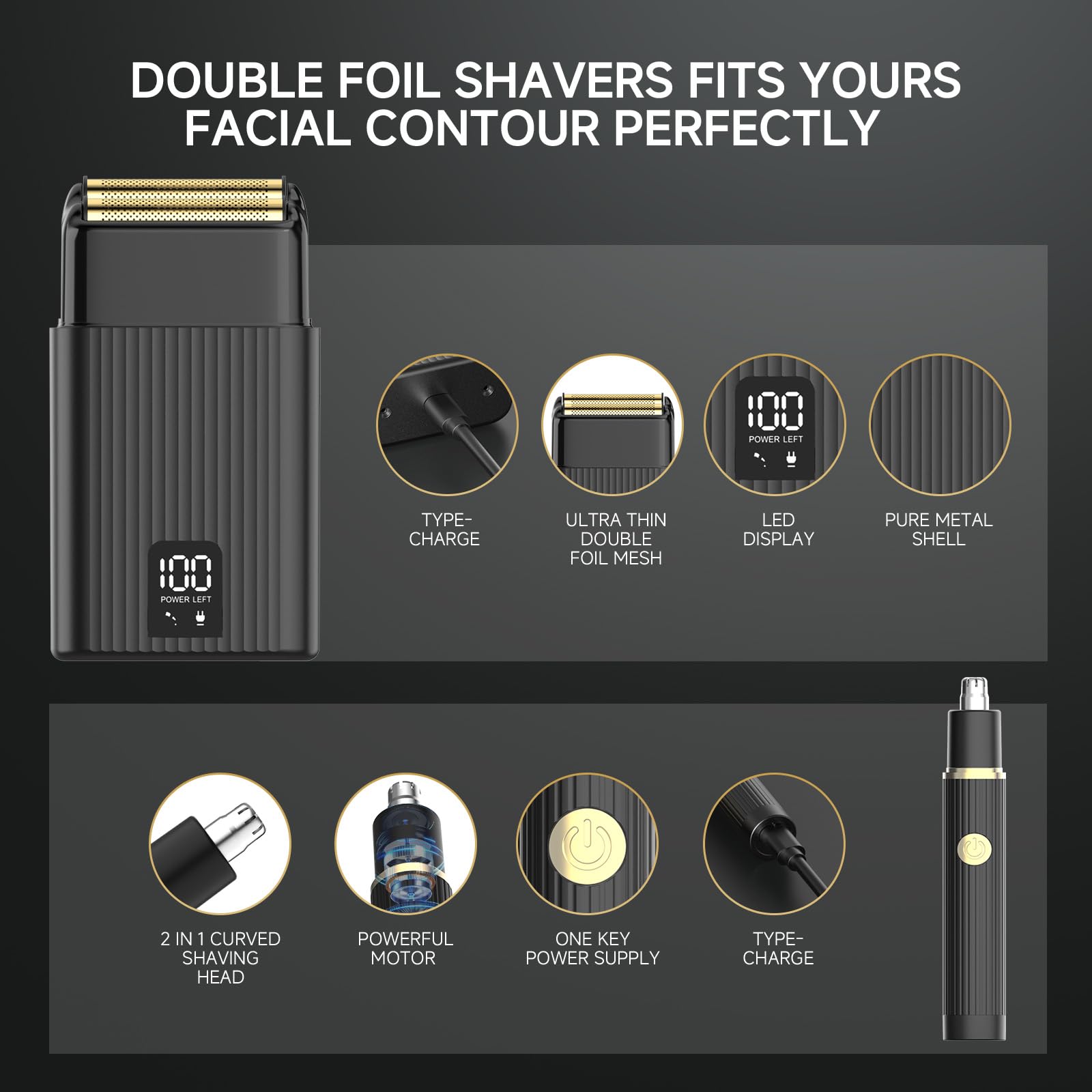 GTS PRO beard trimmer precision for sharp lines and detailing