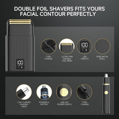 GTS PRO beard trimmer precision for sharp lines and detailing