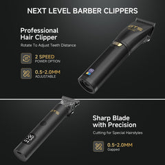 GTS PRO hair clipper blade close-up for precise fades and edges