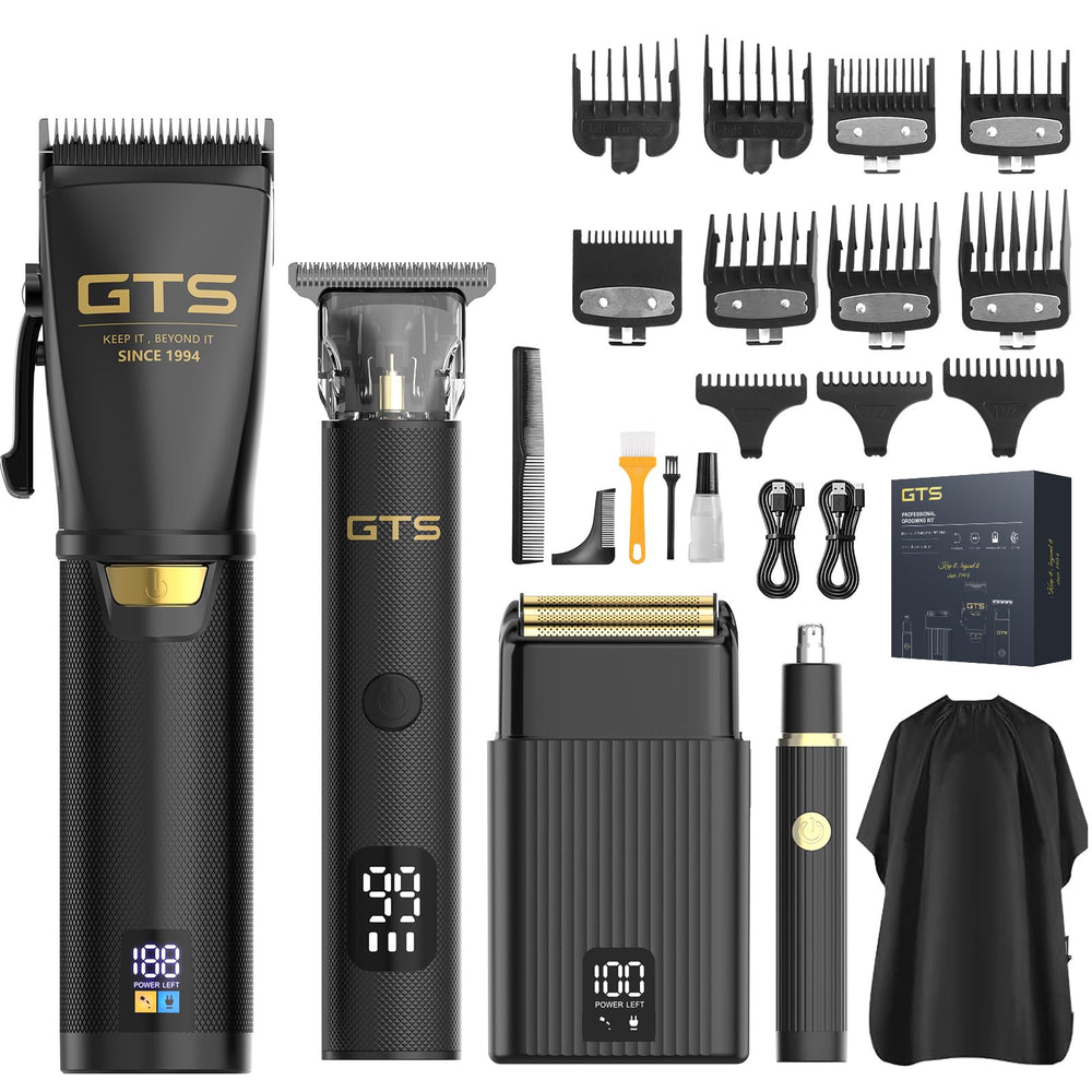 GTS PRO hair clipper front view for cordless home grooming benefits