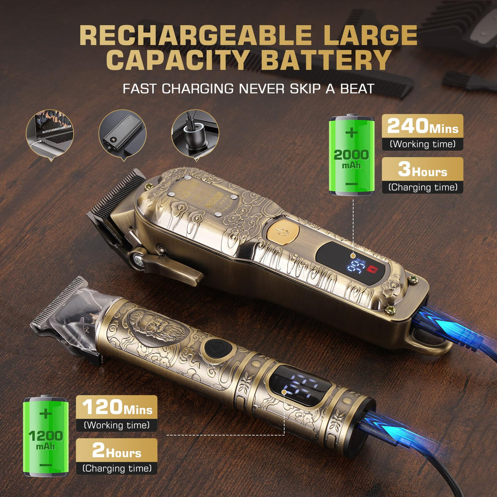 GTS PRO IPX6 waterproof design allows quick rinse after trims