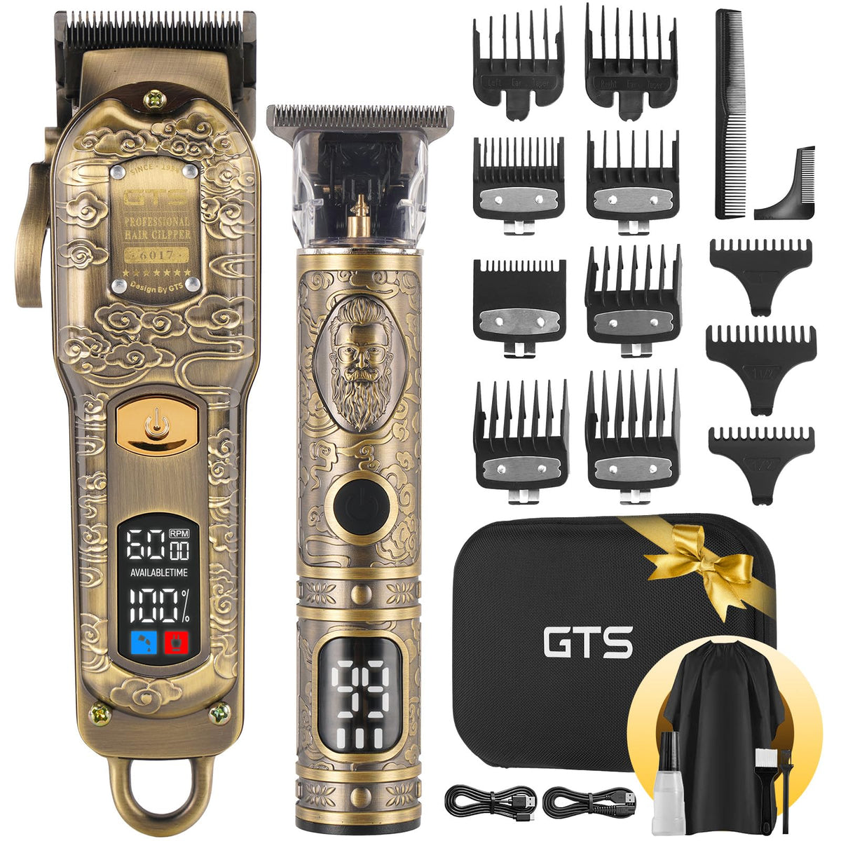 GTS PRO GTSPRO professional clippers with LCD display for cordless grooming