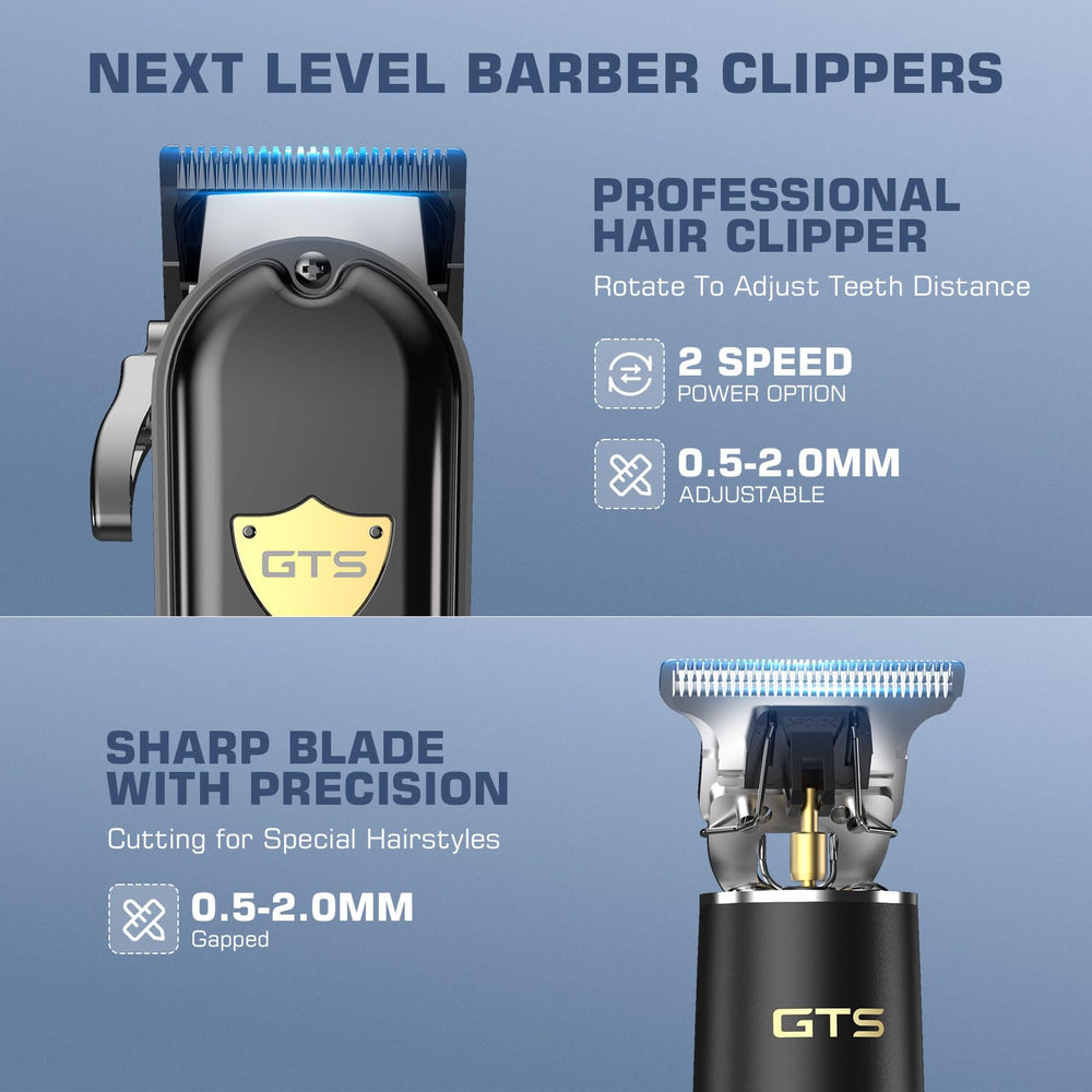 GTSPro clippers with metal guards for precise fades