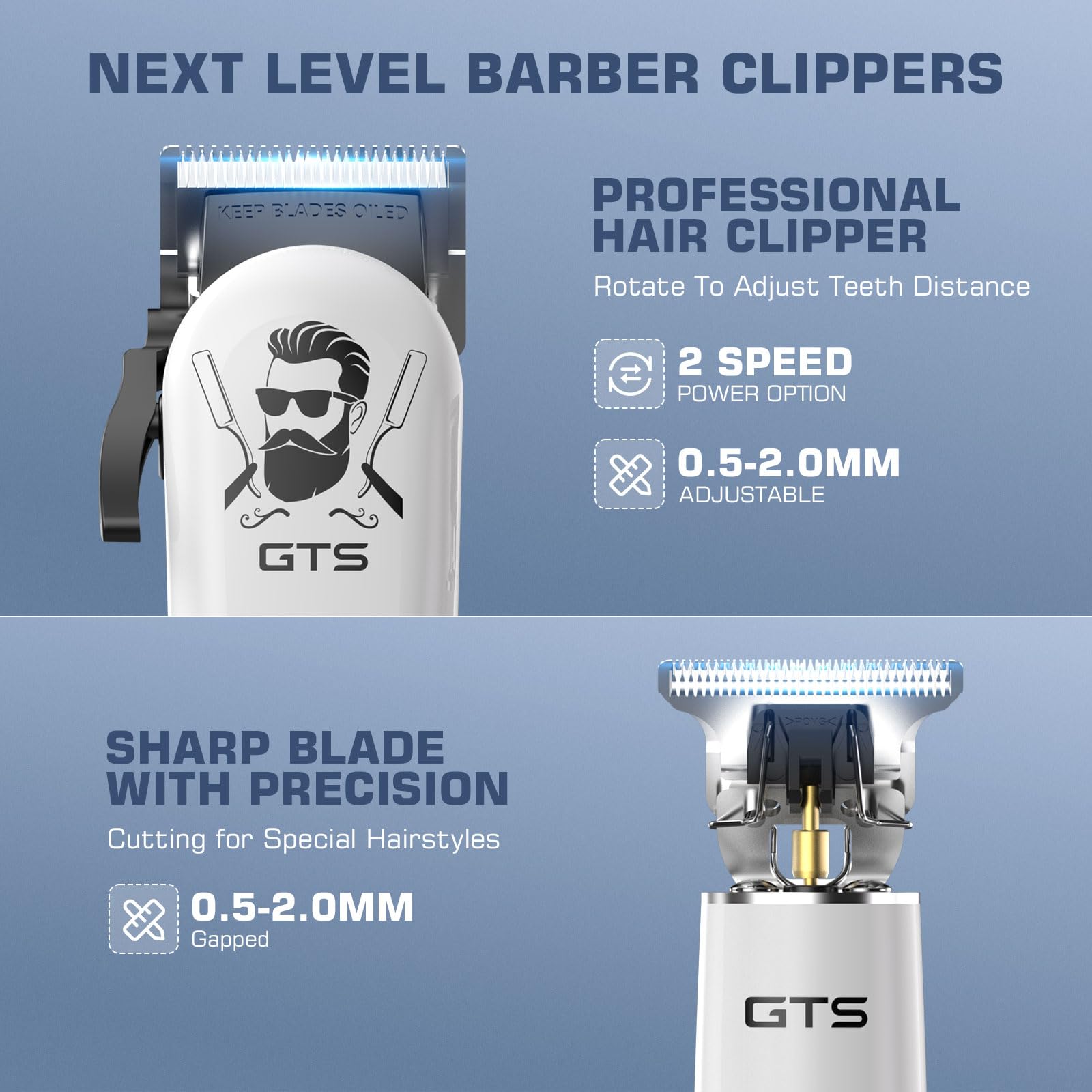 GTSPro professional motor close-up highlighting 6500RPM power.