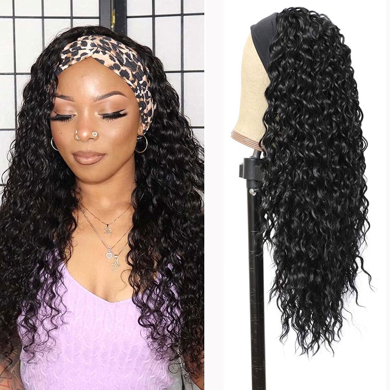 G&T Wig headband wig glueless design stays secure without glue