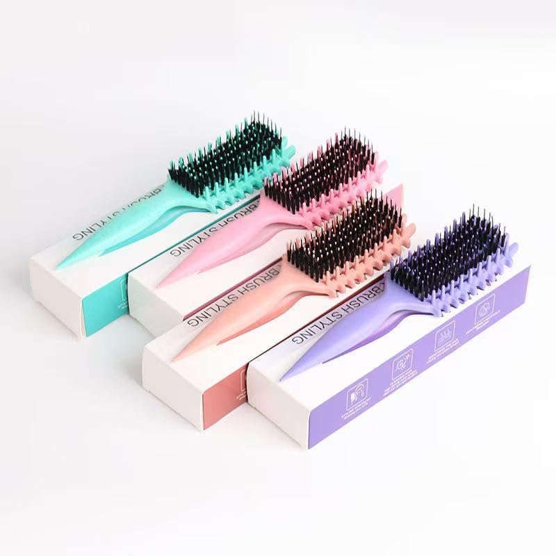 GTWRMXT Curly Hair Brush Pink compact travel companion for curls