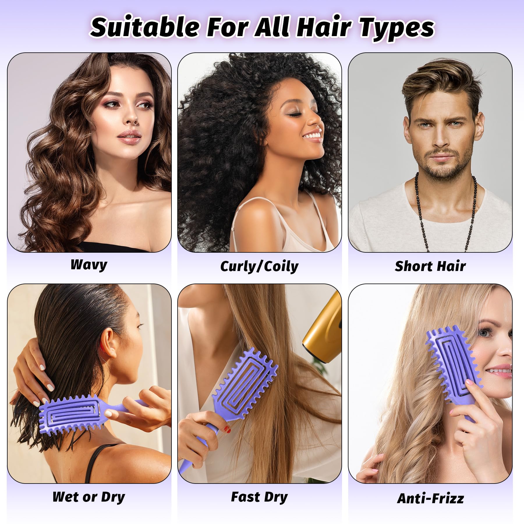 GTWRMXT ergonomic-grip curl brush offers comfortable styling and precise control.