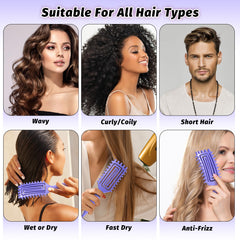 GTWRMXT ergonomic-grip curl brush offers comfortable styling and precise control.