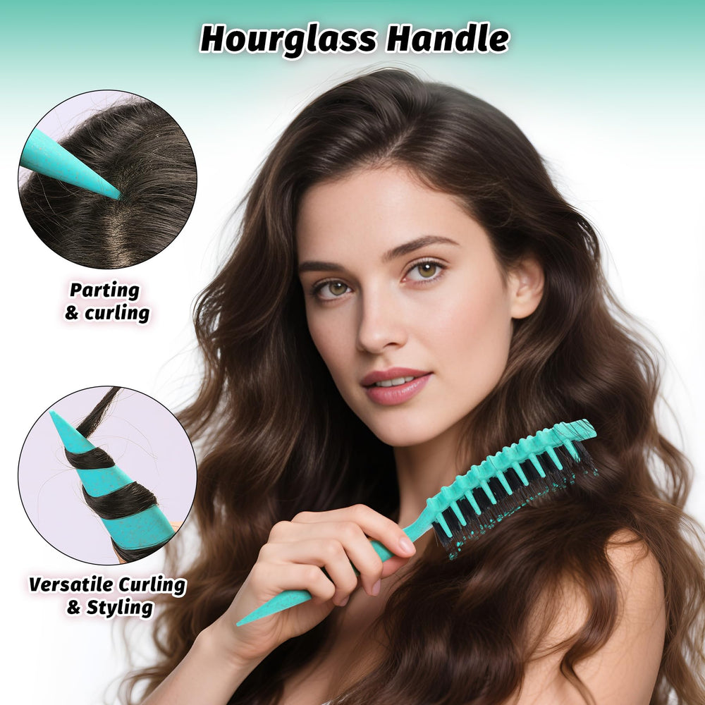 GTWRMXT rounded-tip bristles protect scalp while detangling curls