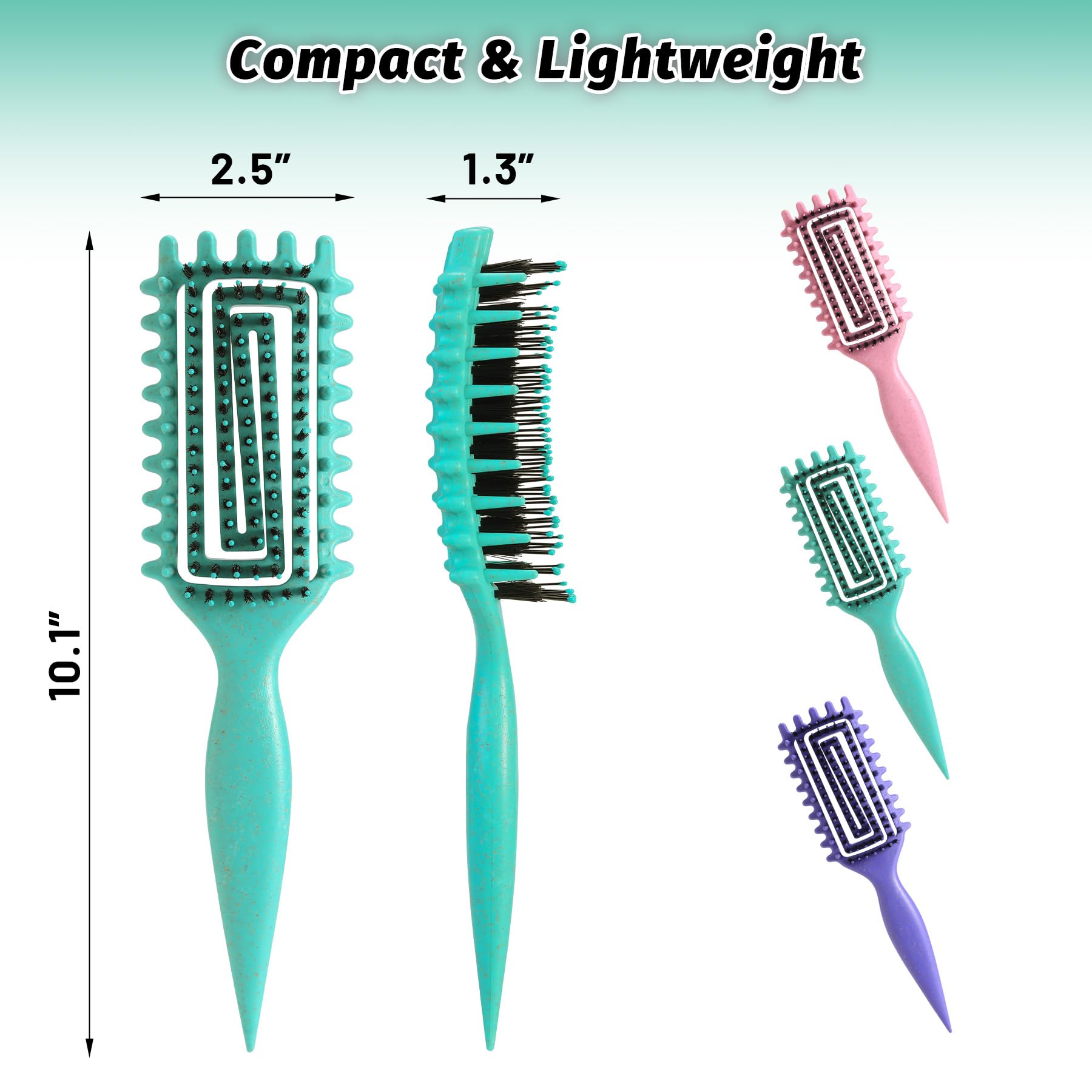 GTWRMXT compact travel-friendly brush for on-the-go styling
