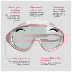 Guardaroos waterproof seal keeps water away from lashes while showering.