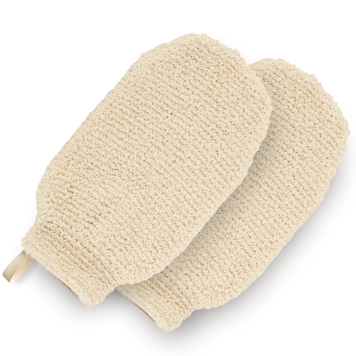 Guante de ducha GUARD&MARINE con cáñamo natural para exfoliar suavemente la piel.