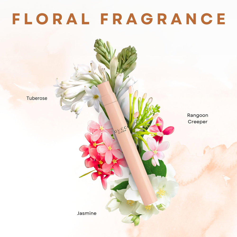 Gucci Bloom Intense floral-note close-up highlighting iconic bouquet