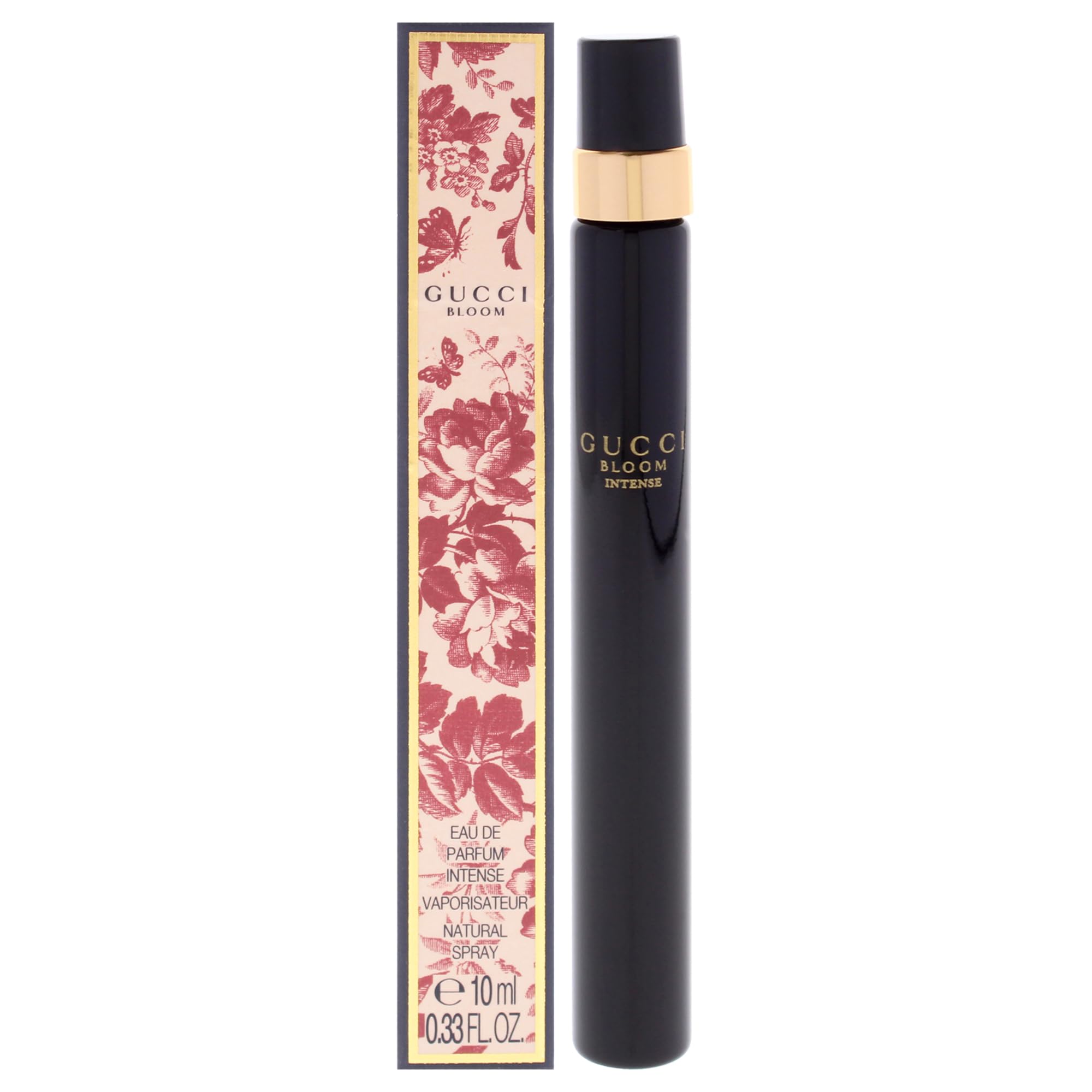 Gucci Bloom Intense mini bottle front for on-the-go luxury fragrance