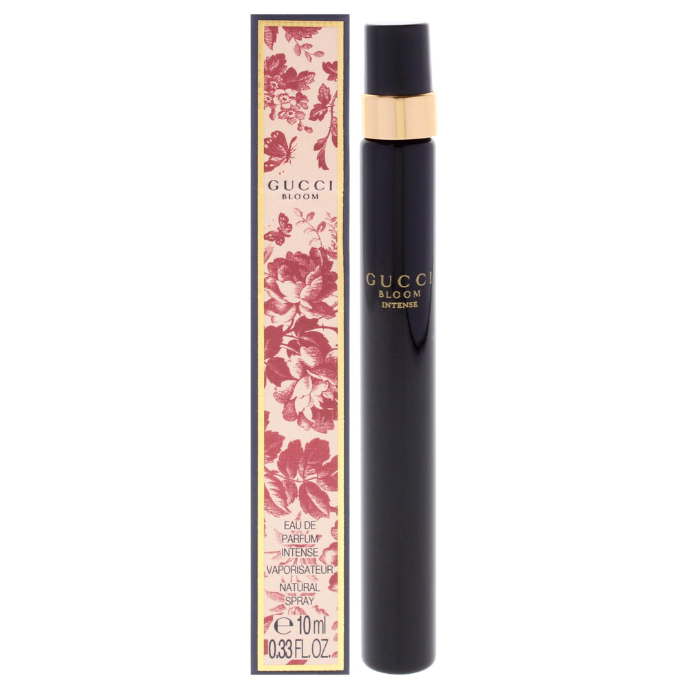 Gucci Bloom Intense mini bottle front for on-the-go luxury fragrance