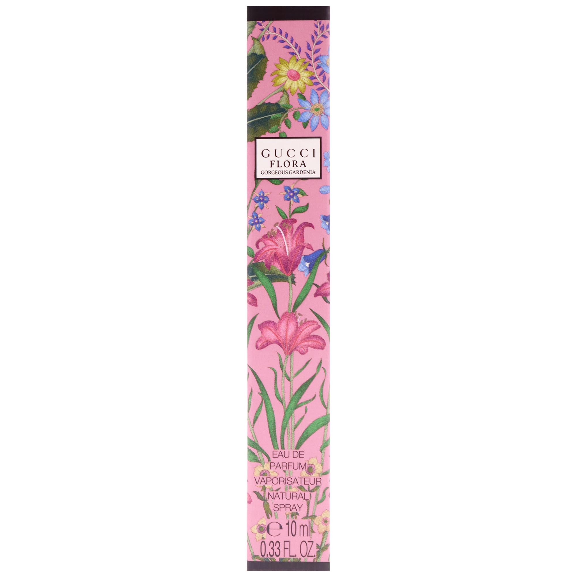 Gucci Flora Gorgeous Gardenia backlit flacon emphasizes elegant bottle design