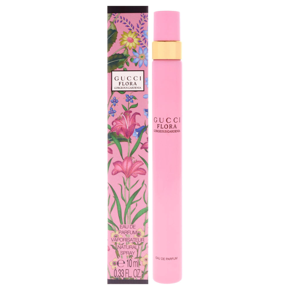 Gucci Flora Gorgeous Gardenia bottle close-up for everyday scent
