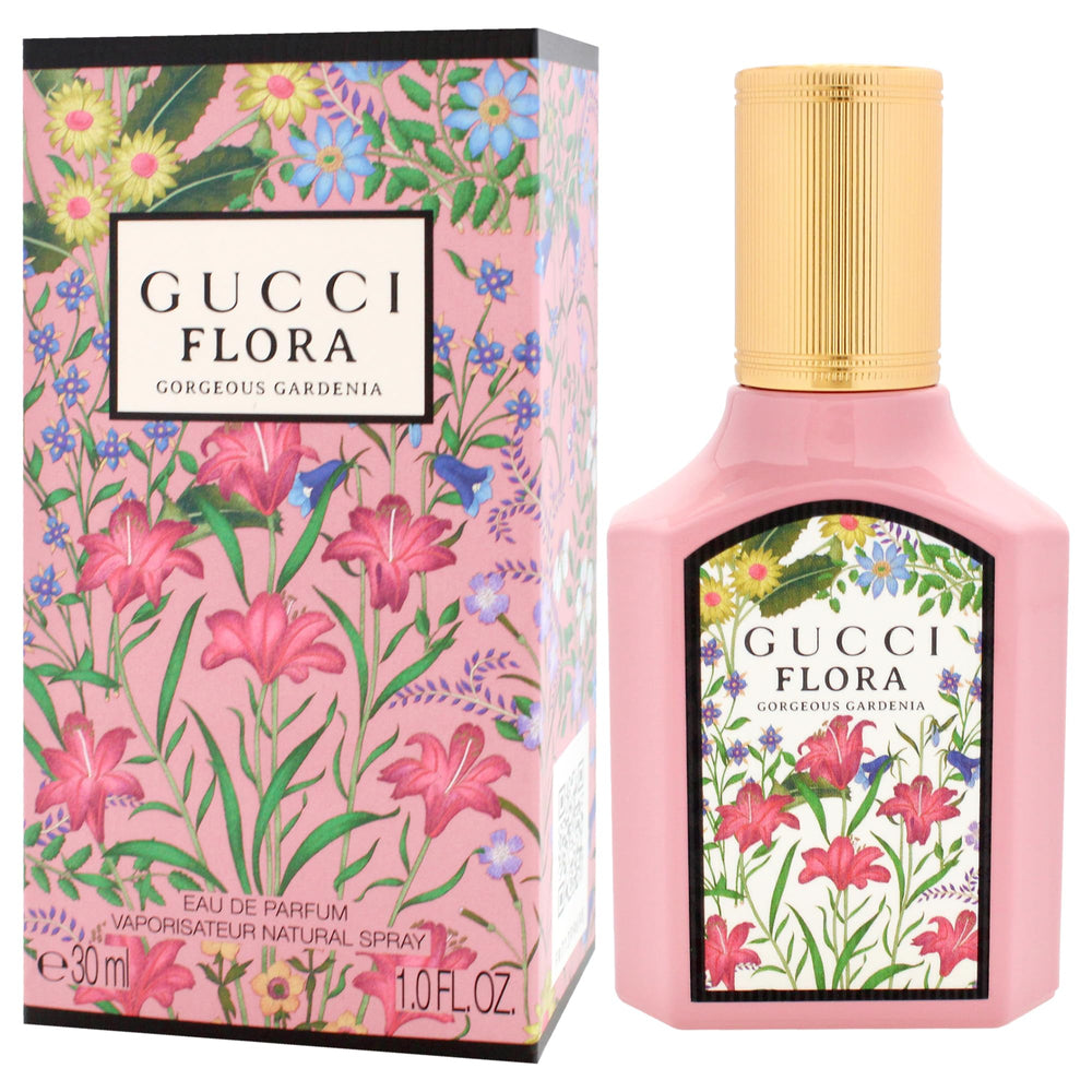 Gucci Flora Gorgeous Gardenia box packaging emphasizes gift-ready presentation
