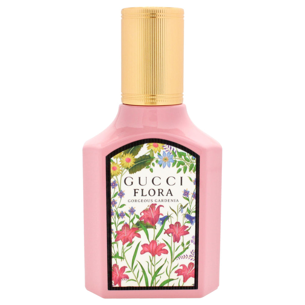 Gucci Flora Gorgeous Gardenia spray application demonstrates everyday wear