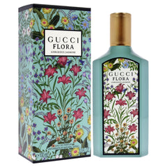 Gucci Flora Gorgeous Jasmine cap detail highlighting premium craftsmanship.