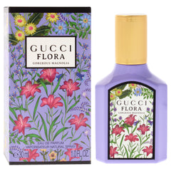 Gucci Flora Gorgeous Magnolia outer box presents sophisticated packaging for display