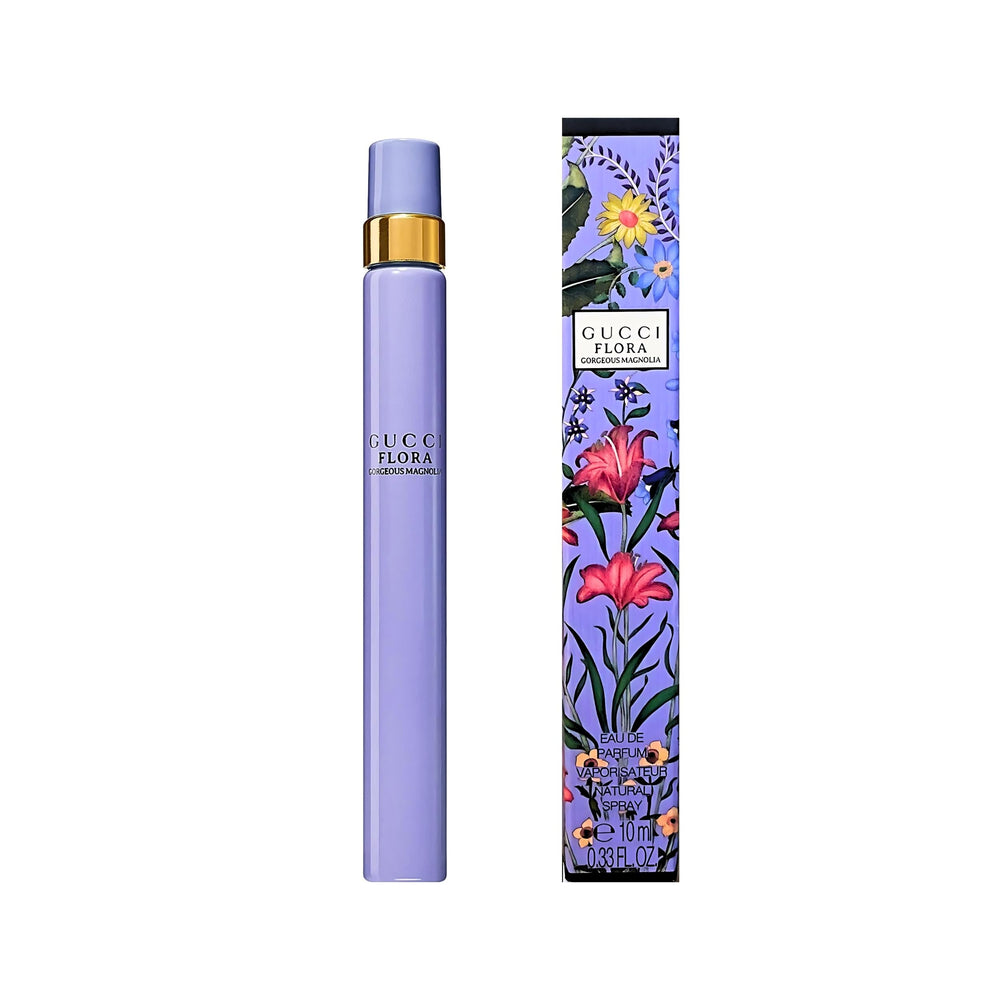 Gucci Flora Gorgeous Magnolia on vanity for everyday scent ritual.