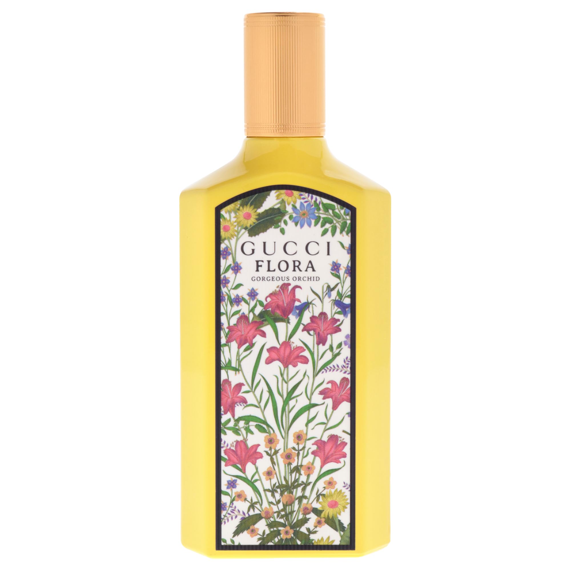 Gucci Flora Gorgeous Orchid cap-off reveals refillable design.