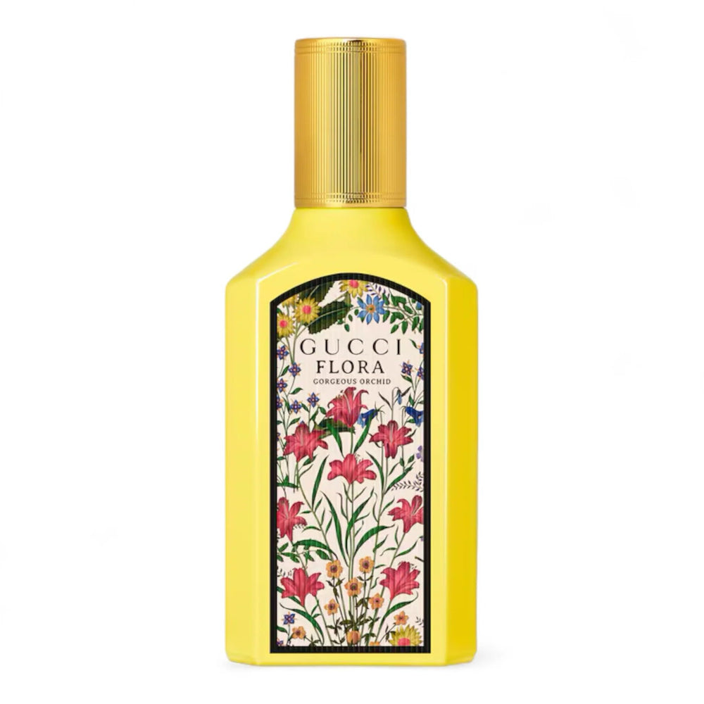 Gucci Flora Gorgeous Orchid EDP bottle; ideal for everyday floral wear.