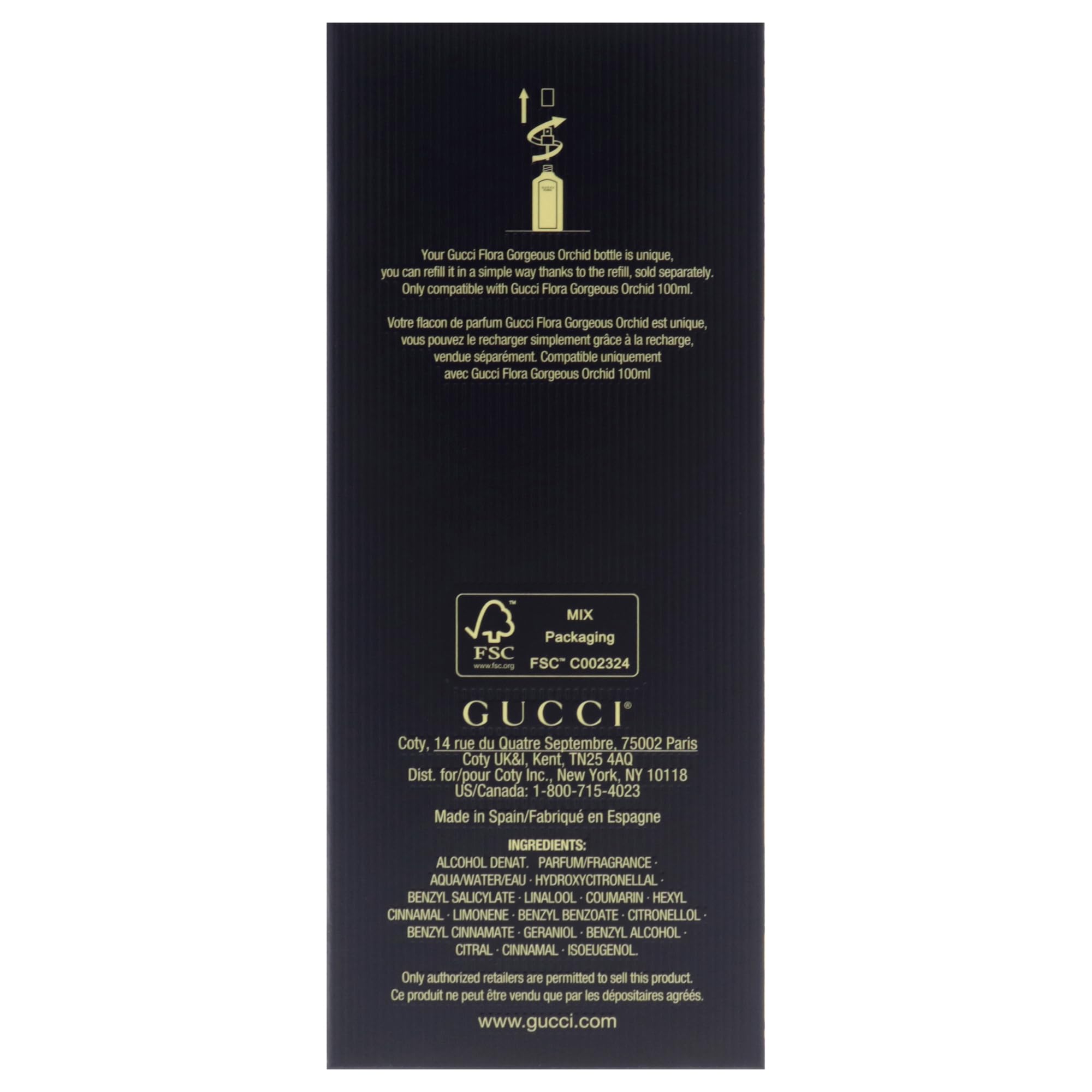 Gucci Flora Gorgeous Orchid vanilla note hints warm sweetness.