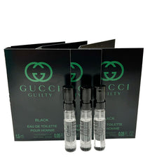 Gucci Guilty Black sample perfume mini bottle for on-the-go fragrance trial.