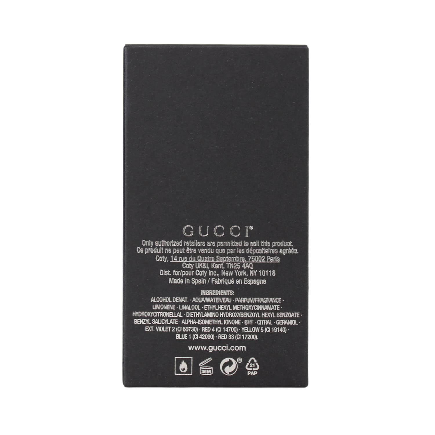 Gucci Guilty cap closeup, precision detail for a premium fragrance experience.