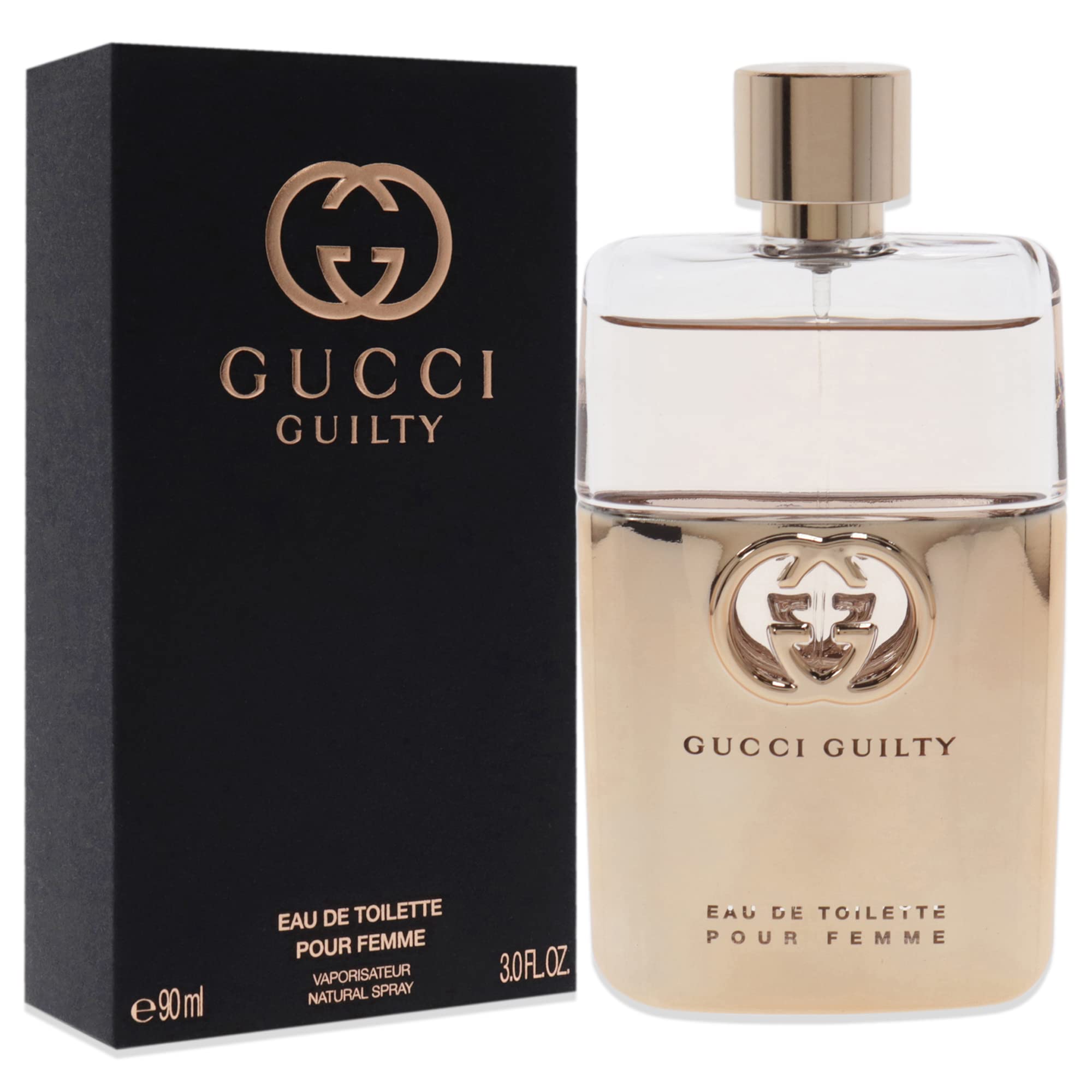 Gucci Guilty Eau de Toilette cap detail conveys refined luxury